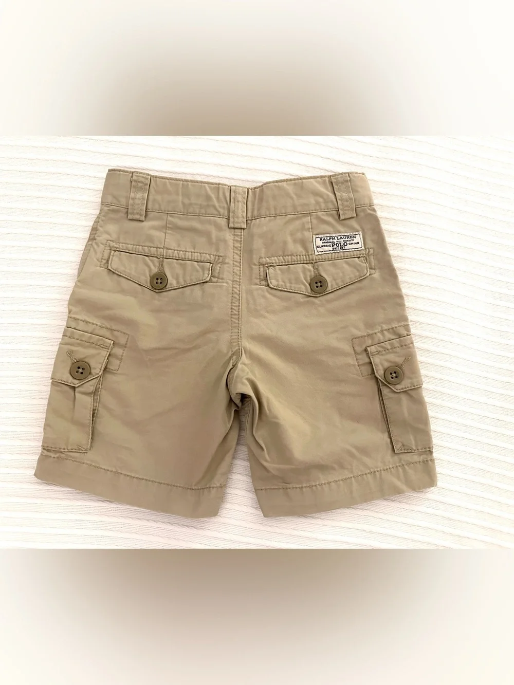 Polo by Ralph Lauren Kids Classic Cargo Shorts in Tan/ Khaki